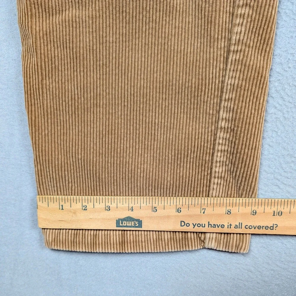 Vintage‎ Polo Ralph Lauren Andrew Pants Men 38x32 Tan Corduroy Pleated Trousers